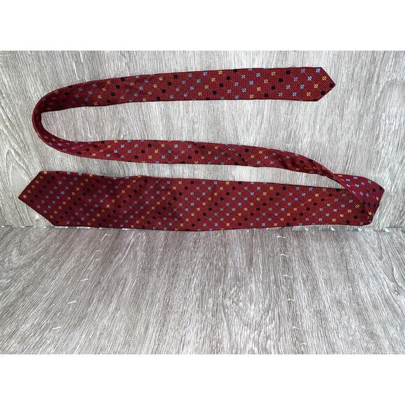 Jos. A. Bank Vintage Silk Necktie Set of 5 Multicolor Geometric Men's Ties - Picture 12 of 13